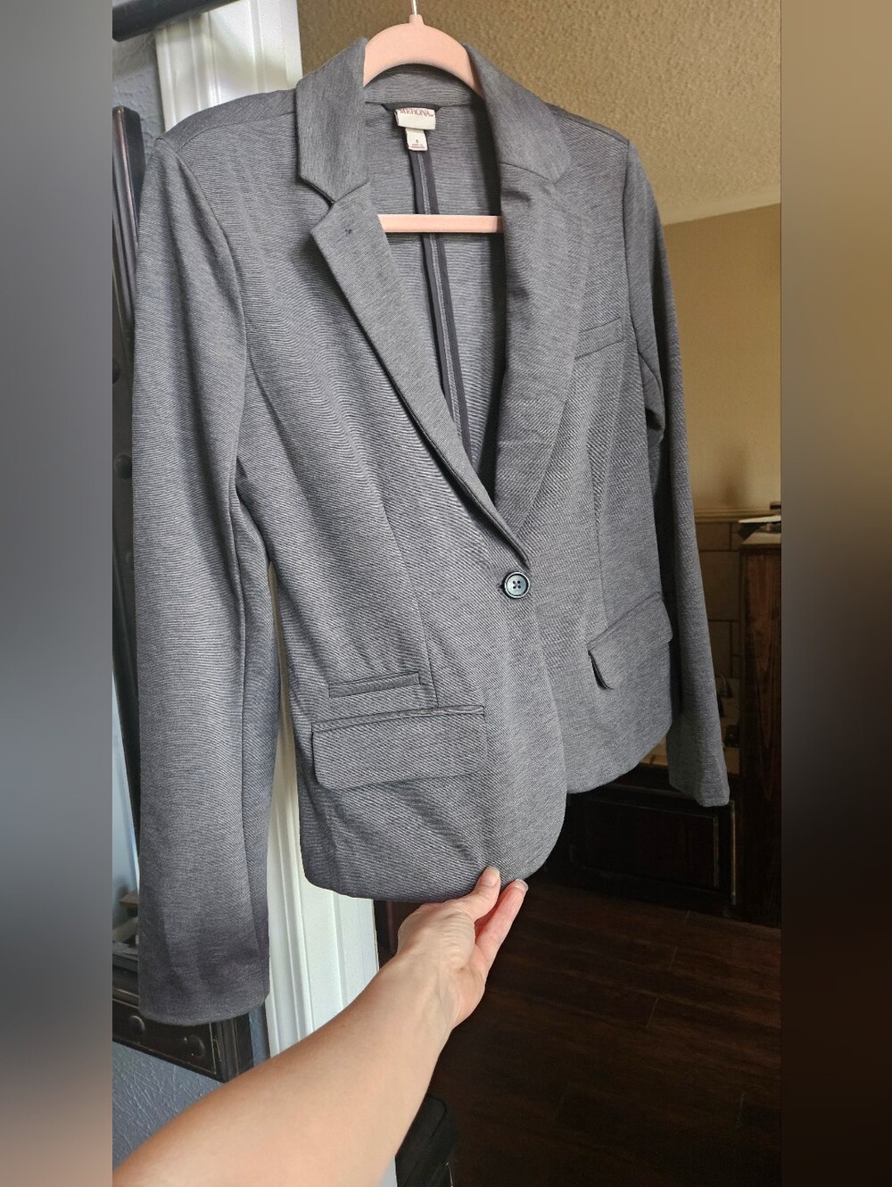 Merona Gray Single-Button Tailored Blazer